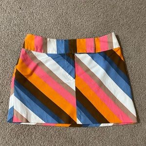 Trina Turk Colorful Striped Mini Skirt